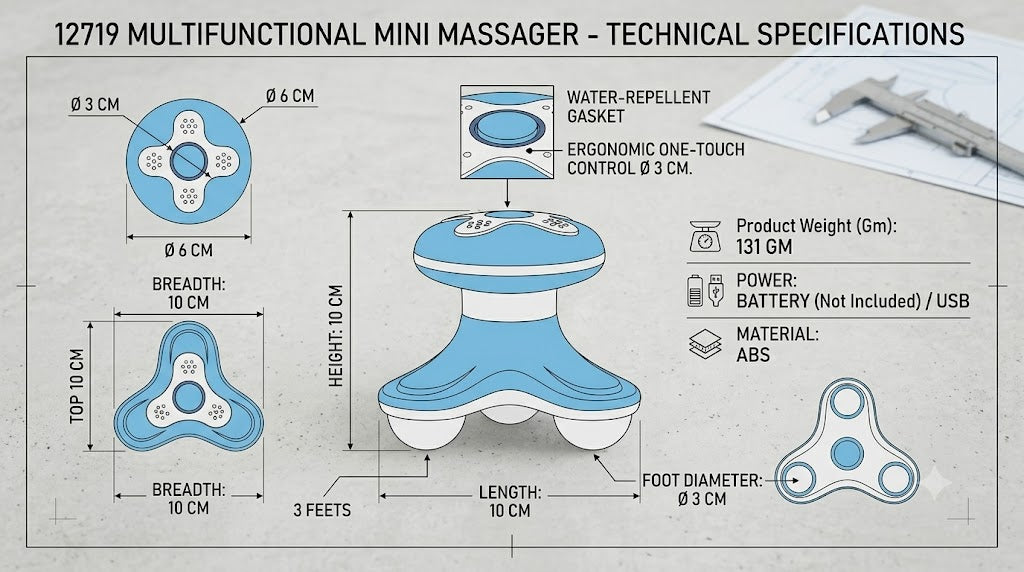 multifunctional mini massager